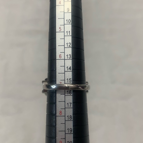 Rhinestone Red Ruby Sterling Silver Accent Ring - Picture 4 of 7